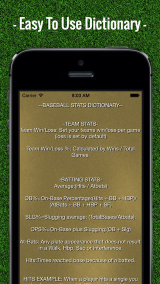 【免費運動App】Baseball Stats Tracker Touch-APP點子