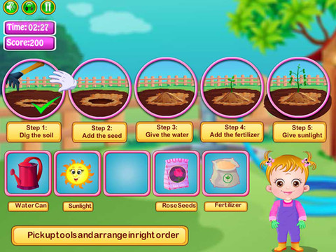 【免費遊戲App】Cute Baby Learn Planting-APP點子