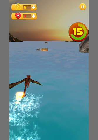 The Lord of Dragon City Flight Mania - Fly High Over the Sea screenshot 4