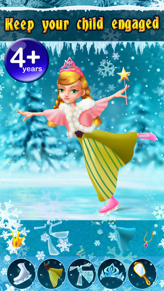 【免費遊戲App】My Ice Skating Snow Princesses Dress Up Game - Advert Free App-APP點子