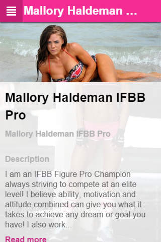 Mallory Haldeman IFBB Pro screenshot 2