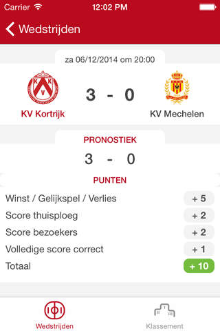 KV Kortrijk Pronostiek screenshot 3