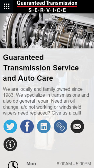 【免費商業App】Guaranteed Transmission Service & Auto Care-APP點子