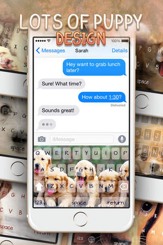 KeyCCM – Puppy : Custom Cute Color & Wallpaper Keyboard Animal Baby Themes in The Pet Design screenshot 2