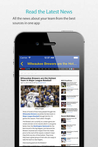 Milwaukee Baseball Schedule Pro — News, live commentary, standings and more for your favorite team screenshot 3