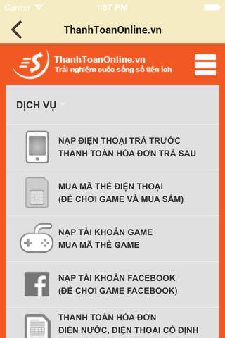 ThanhToanOnline.vn screenshot 2