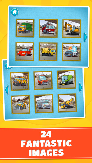 【免費娛樂App】Cars and Vehicles Puzzle - Logic Game for Toddlers, Preschool Kids and Little Boys - Vol.2-APP點子