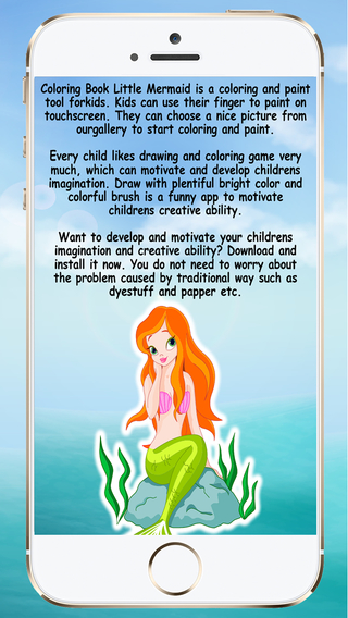 【免費遊戲App】Coloring Book Little Mermaid-APP點子