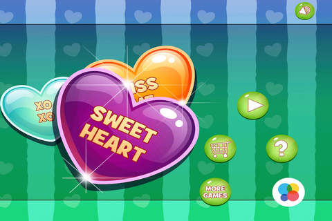 A Yummy Valentine’s Day Popper - Candy Heart Puzzle Blitz Challenge FREE screenshot 4