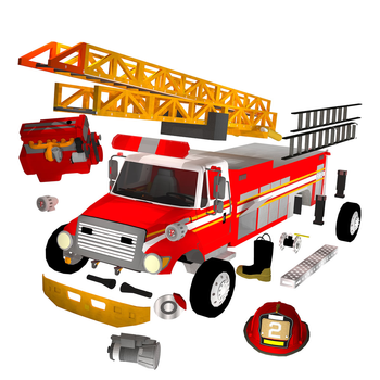 Fix My Truck: Red Fire Engine LOGO-APP點子