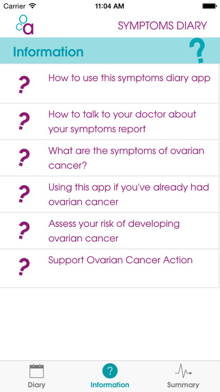 免費下載健康APP|Ovarian Cancer Symptoms Diary app開箱文|APP開箱王