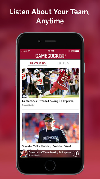 【免費運動App】Gamecock Sports Radio-APP點子