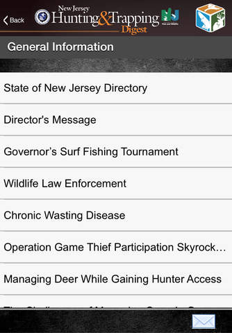 New Jersey Hunting and Fishing Regulations screenshot 2