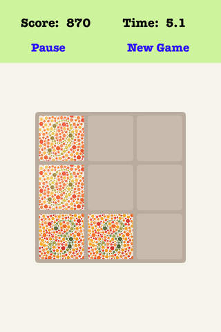 Color Blind Treble 3X3 - Merging Number Tiles screenshot 2