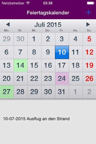 Kalender 2018 Deutschland NoAd screenshot 4