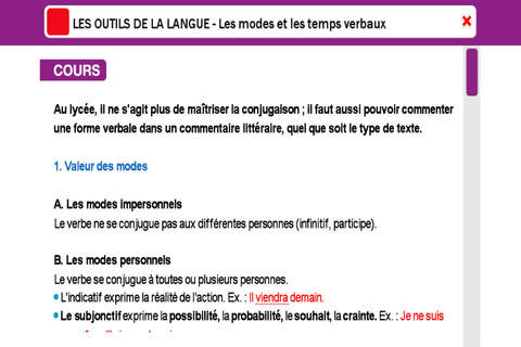 ExoNathan Français 2de : des exercices de révision et d’entraînement pour les élèves du lycée screenshot 4