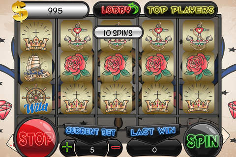 AAA Aage Crazy Tattoos Slots and Roulette & Blackjack screenshot 3