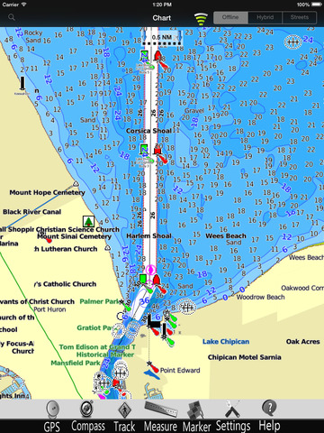 【免費交通運輸App】Huron-Erie-Ontario GPS Nautical charts pro-APP點子