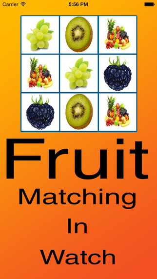Fruit Matching in Watch
