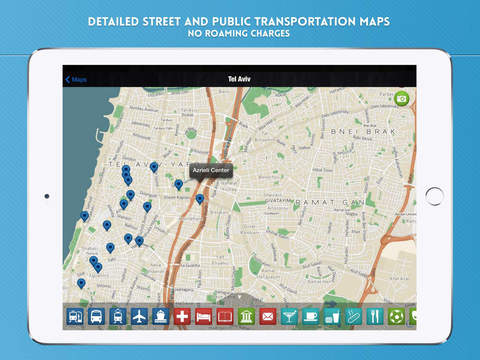 【免費旅遊App】Tel Aviv Travel Guide with Offline City Street and Metro Maps-APP點子
