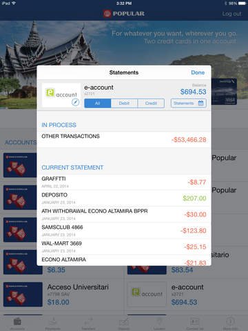 Mi Banco Móvil para iPad screenshot 3