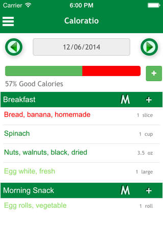 CaloRatio - Measure the Quality of Your Diet screenshot 2