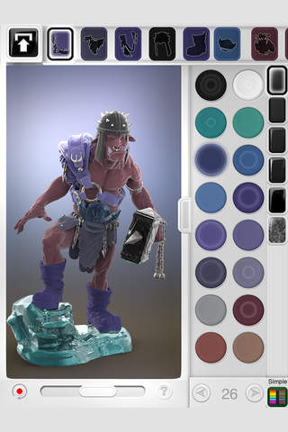 Figuromo Artist : Orc Scout- Fantasy Battle Figure - Color Combine & Design your 3D Sculpture screenshot 3