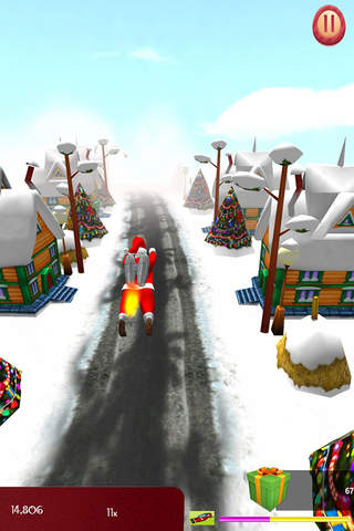 Christmas Games Kids Fun Run - Cool Dirt Bike Games for Boys & Girls Free screenshot 2