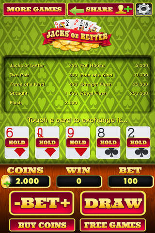 `` Ace Video Poker Air! screenshot 2