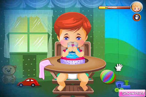 Baby Care Day - Bath,Kitchen,Lunch,Play,Dress up screenshot 2