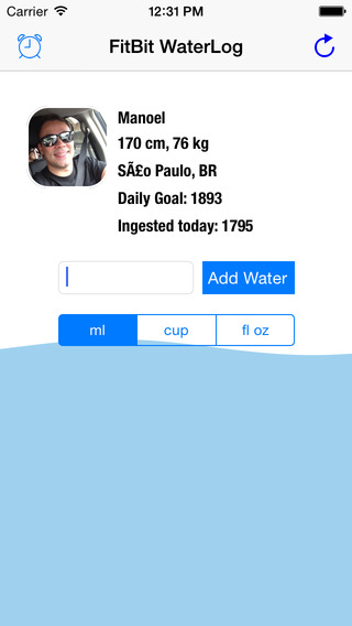 Hydrated for Fitbit - Log your water intake