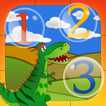Dino Does PreSchool Math: Numbers and some ABC Fun Learning Games for Kids and Toddlers 遊戲 App LOGO-APP開箱王