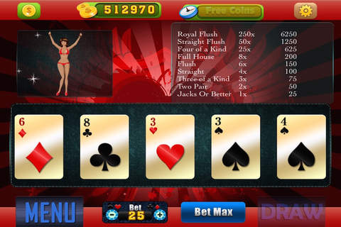 ' AAA Aces Bikini Poker - Classic Casino Game & Feel Super Jackpot Christmas Party and Win Mega-millions Prizes - Free screenshot 2