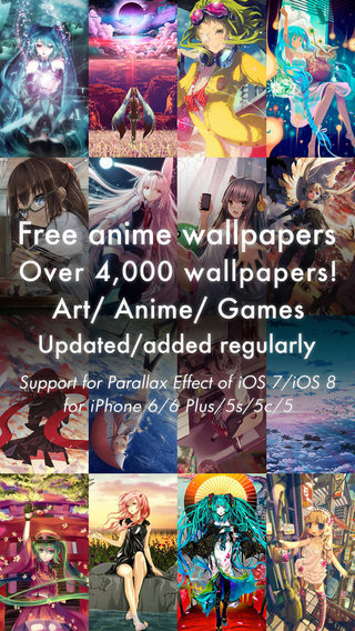 Anime Wallpapers 4 000+ sheets for iPhone 6 6 Plus 5s 5c 5 and iPod Free