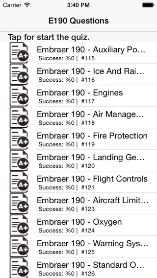 Embraer 190 170 E190 E170 Type Rating Exam Quizzes