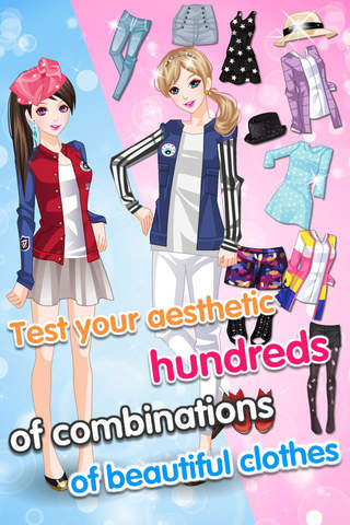 Sisters Summer Fashion - dress up games for girls screenshot 4