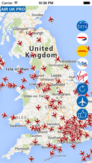 UK Flights FREE : Flight tracker for England