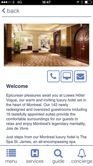 【免費旅遊App】Loews Hotel Vogue-APP點子