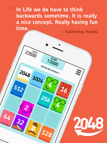 【免費遊戲App】2048 Backwards-APP點子