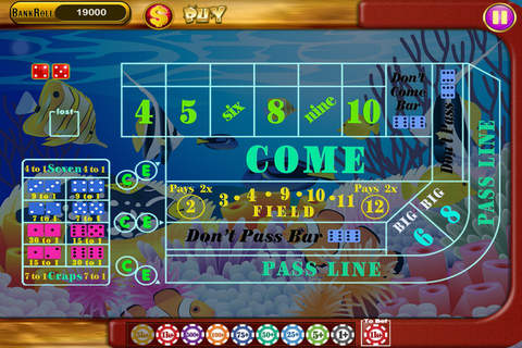 Splashy Gold Fish Casino Craps Dice Games Tap & Win Big Prizes Free screenshot 4