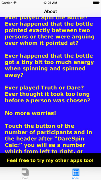 【免費娛樂App】DareSpin Calc-APP點子