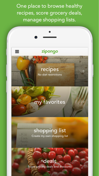 Zipongo - Healthy Recipes and Grocery Deals
