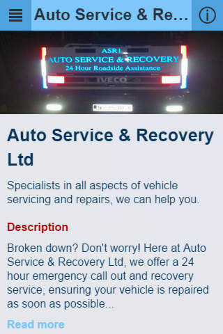 Auto Service & Recovery screenshot 2
