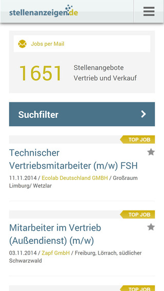 【免費財經App】Jobs und Stellenangebote von stellenanzeigen.de-APP點子