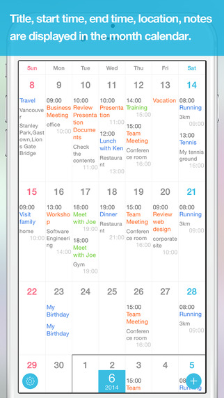 Simple Calendar - GLANCA for Google Calendar