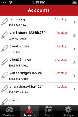 Vembu OnlineBackup screenshot 2