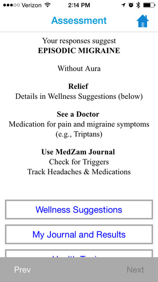 【免費健康App】MedZam Headache Migraine Symptom Checker and Free Diary App-APP點子