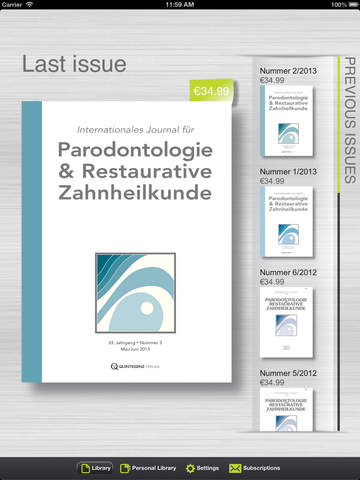Internationales Journal für Parodontologie & Restaurative Zahnheilkunde screenshot 2