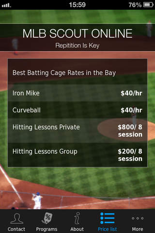 MLB SCOUT ONLINE screenshot 4
