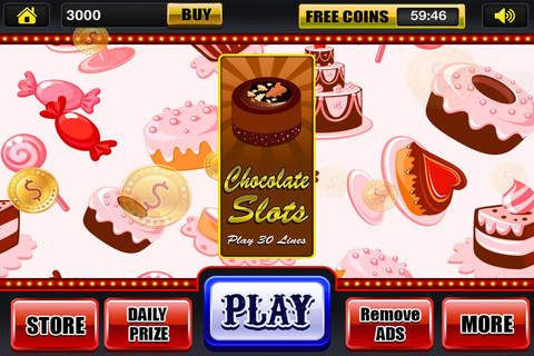 777 Crazy Slots in Chocolate Bar Fun Jackpot Craze in Vegas Casino Free screenshot 3